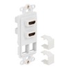ICC Decorator Insert with Dual HDMI, 2-Port Slim Profile Keystone