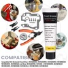 1x W11086780 Worm Gear & 1x 9709511 Gasket Kit Compatible