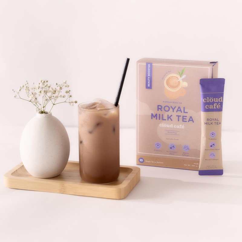 Collagen Infused Royal Milk Tea Instant Tea Powder - Probiotics