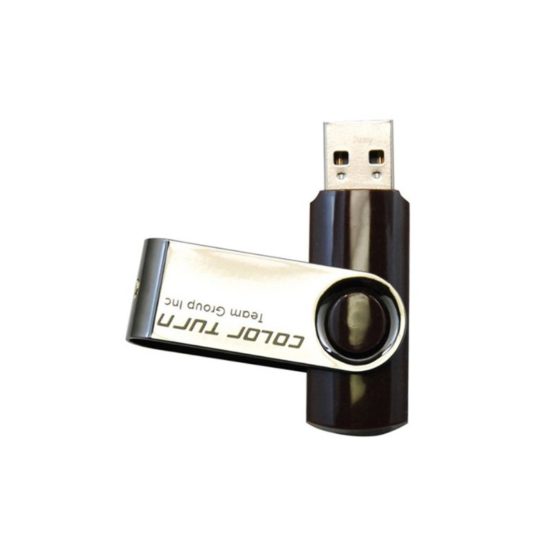 Teamgroup Color Turn E902 USB 2.0 32GB Flash Drive, Brown/Silver