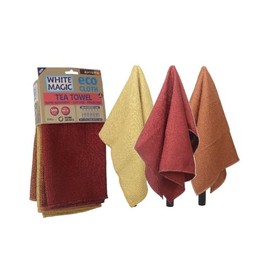 White Magic Tea Towel 3-Pack Autumn - Superior Absorbency, Versatile Multi-Purpose Use, Durable Construction, Stylish Designs, Quick-Drying & Lint-Free, Easy Care, Essential for Every Kitchen, 70x50cm