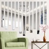 20 Pcs Sliver and Gold Mirror Wall Stickers Striped Design