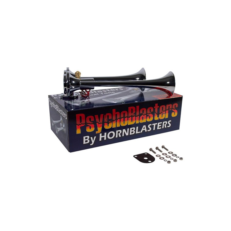 PsychoBlasters Chrome Air Horn Only - 2 Trumpets