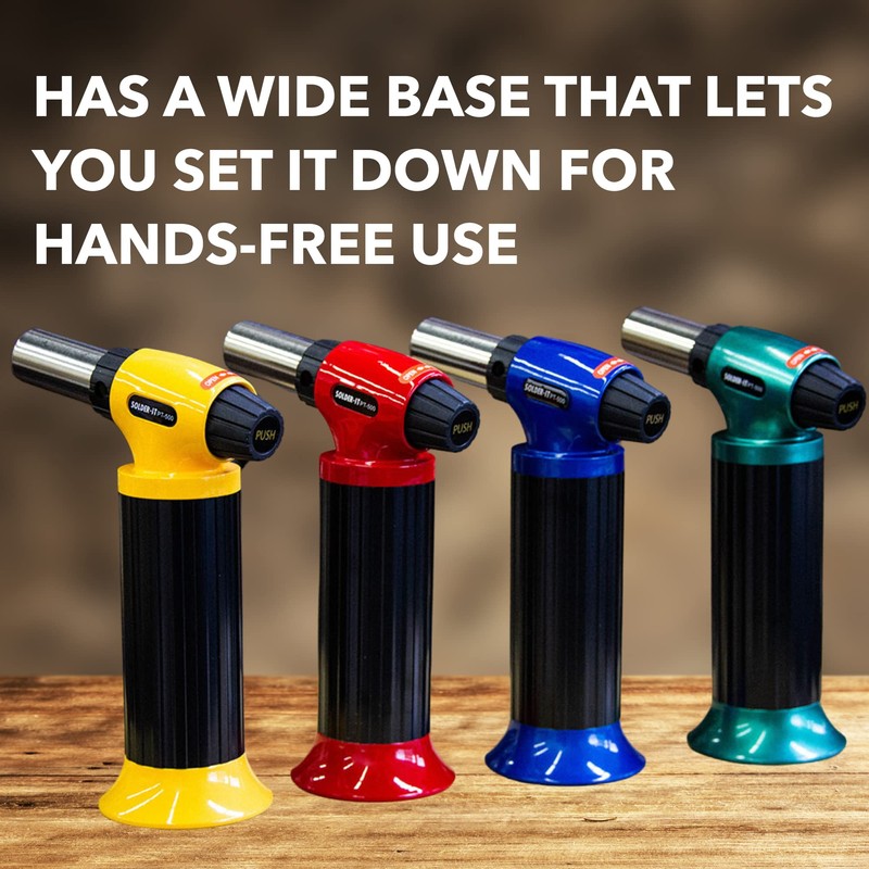 Solder-It Green Pro-Torch PT-500 | Automatic-Ignition Butane Torch Lighter |