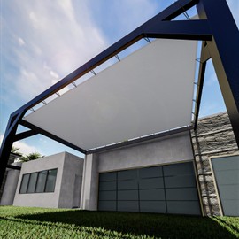 Goleray Sun Shade 5'x8' Waterproof Rectangle Shade Canopy Straight Edge Shade Cloth with Grommets for Patio Carport Pergola Cover Replacement, Commercial Grade, Light Gray