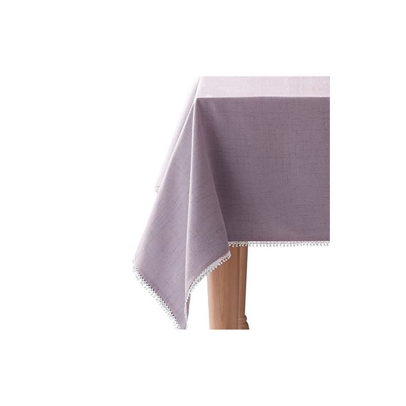Lenox French Perle Solid 60"x84" rectangle Tablecloth, Violet