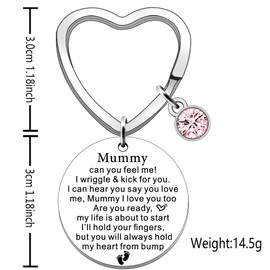 SDOFY Mum to Be Gifts Keyring Mummy to be from Bump to Mummy Pregnancy Gifts Baby Shower Present