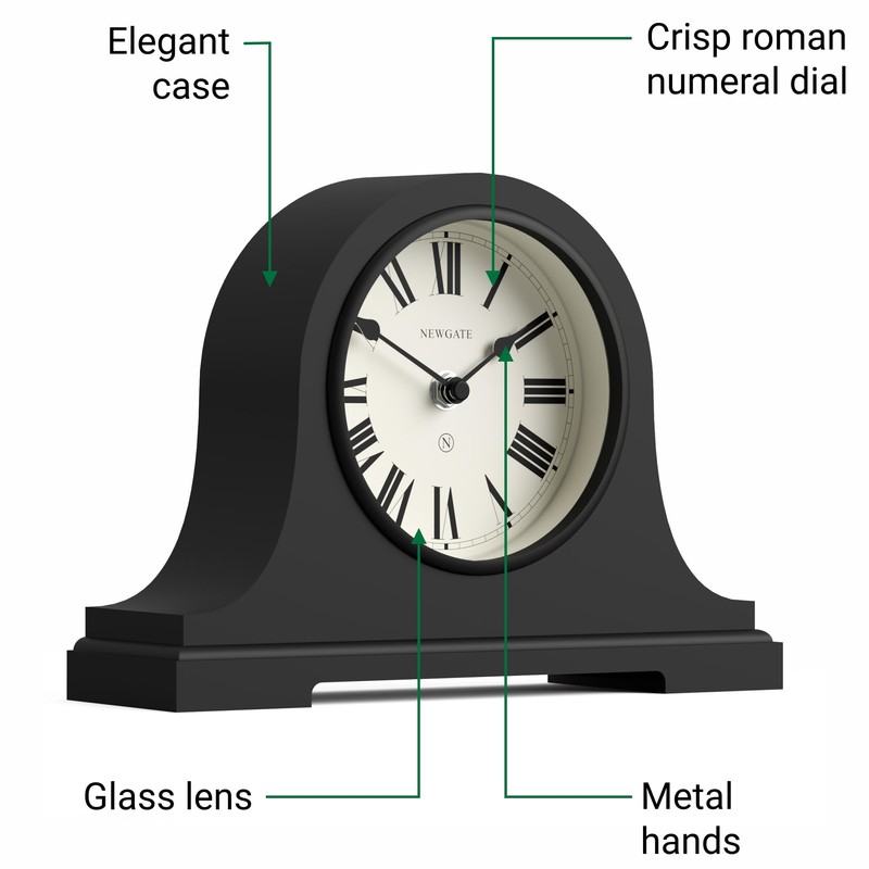 NEWGATE Clocks® Broadway mantel clock | Classic Napoleon’s hat design