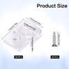 20 Set Mirror Hangers for Wall Mounting - Holders, Brackets,