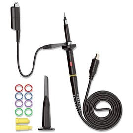 Goupchn MCX - Sondas de osciloscopio (60 MHz, incluye kit de accesorios), 1 clip de cocodrilo 10 x para osciloscopio portátil Mini DSO Nano DS201 DS202 DSO201 DSO201 DSO202 VC101 VC102