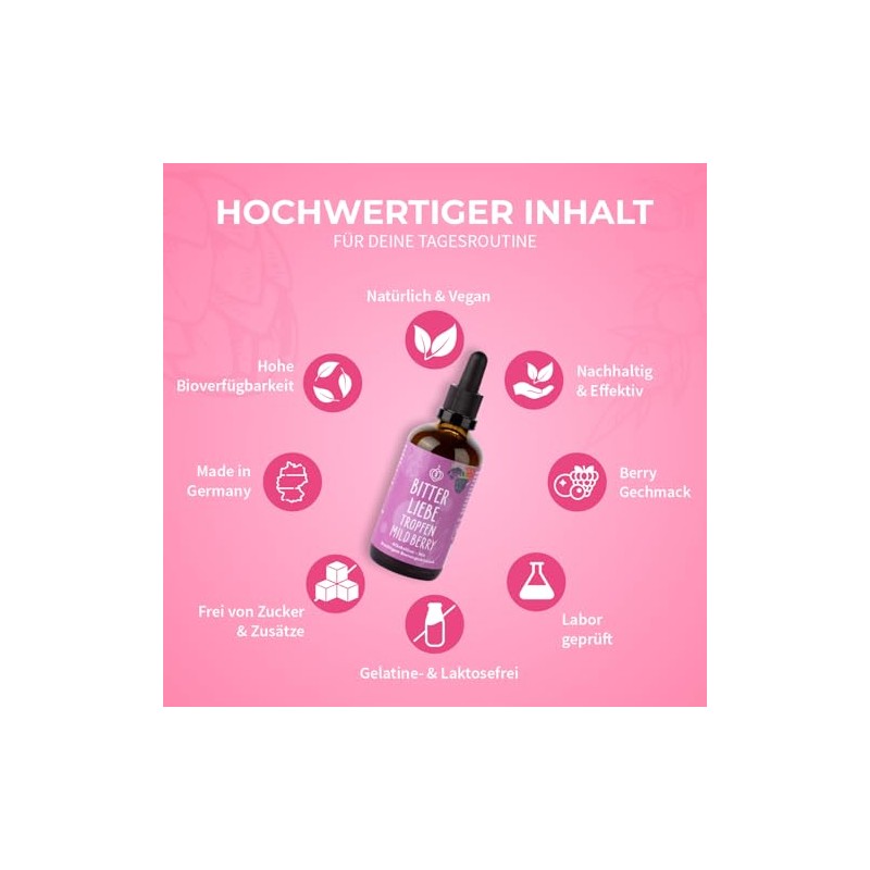 BitterLiebe - Bitter Drops Mild Berry - Alcohol-free Bitter Drops