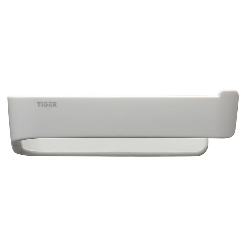 Tiger Tess, Toilet roll holder without cover, White, 81x145x45mm