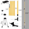 13.7 Ft./4.2M Professional Lasers Level Pole with Tripod, Adjustable Telescoping