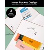 AISBUGUR Pocket Notebook Small Notebook 2-Pack, 3.5" x 5.5" Pocket