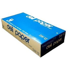 Durable Packaging 12" x 10.75" Dry Waxed Deli Paper Pop-Up Sandwich Food Wrap Sheets (Pack of 500)