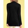 LL WSK850 Womens Draped Open- Front Cardigan XL Black