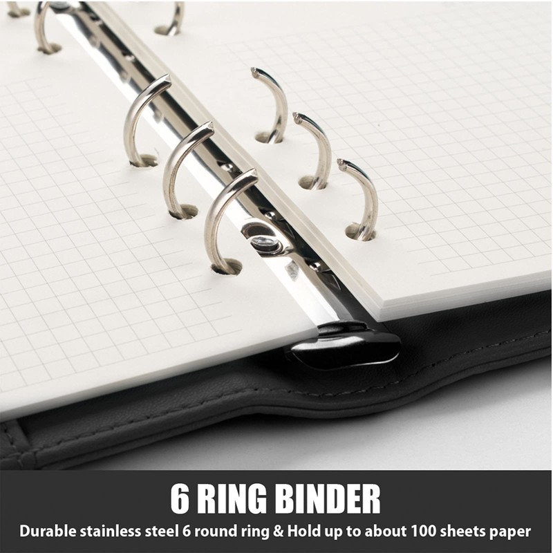 Sooez A6 binders, Budget Binder, 6 Ring Binder, Notebook Binder,