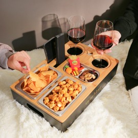 Couchbar-Couch Butler,Snack bar,Couch bar,Snack Plate,couchbar,Sofa Tray,Snack Box,Double Movie Companion