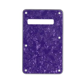 Guitar Anatomy Strat Stratocaster Electric Guitar Back Plate Trem Tremolo cover USA MEX FIT - Purple Pearl