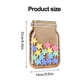 Taicols Tarro de recompensa para profesores en el aula para niños, Recompensa para Tarros Estrellas Dinosaurios Manzana, Gráfico de buen comportamiento en tarro de estrellas personalizado