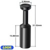 TAILONZ PNEUMATIC 10 Pieces 6mm Push-in Joint Plug Resin PP-6