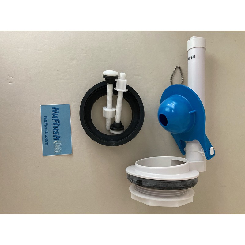 Flush Valve, NuFlush 3 inch Flapper Valve Assembly For 2-Piece