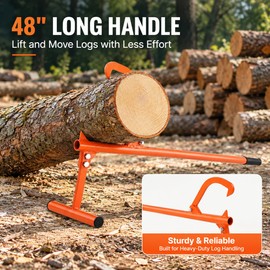 Adjustable Timberjack Log Lifter for Rolling Logs – Heavy-Duty Carbon Steel Cant Hook for Firewood and Outdoor Logging