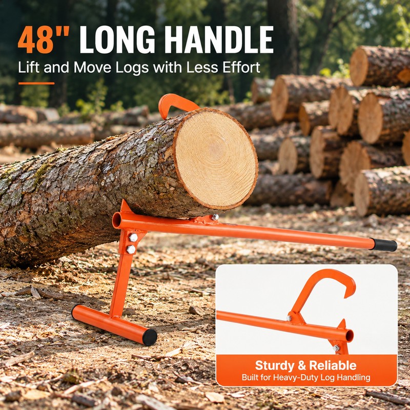 Adjustable Timberjack Log Lifter for Rolling Logs – Heavy-Duty Carbon