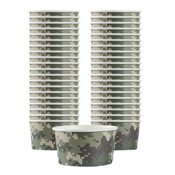Coppetta 8 Ounce Dessert Cups, 200 Disposable Ice Cream Cups