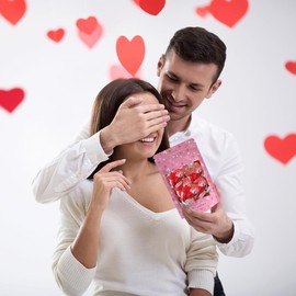 Fruidles Happy Valentine's Milk Chocolate Hearts in Mesh Bag 2 Mesh Bags, Creamy Chocolaty Hearts, Holiday Treats, Individually Wrapped, Kosher Certified