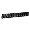 Capri Tools 3/8 in. Drive Semi-Deep Impact Sockets Set, Metric,