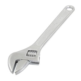 IIVVERR 200mm 8" Long 0-24mm Jaw Range Metal Adjustable Spanner Wrench (200mm 8' 'Llave inglesa ajustable de metal de largo rango de mordaza 0-24mm