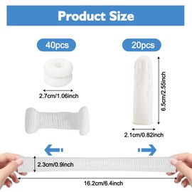 Xumann 60PCS Finger Bandage Cot Set, Thumb Bandages