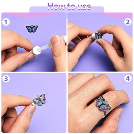 20PCS 12MM Adjustable Flat Ring Bases, Stainless Steel Blank Rings Customizable Ring Tray Semi Finished Ring Components for DIY Jewelry Making Crafting Projects