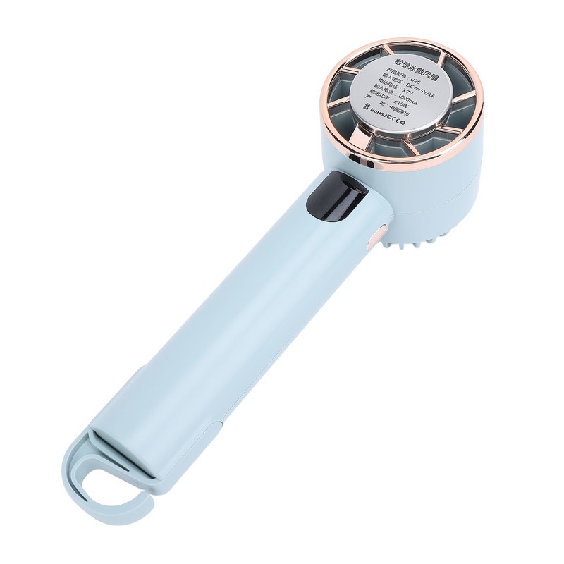 Semiconductor Refrigeration Hand Fan Digital Display Mini Handheld Fan with