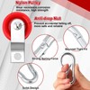 Tondiamo 15 Sets 1-3/4" Red Nylon Pulley and 1/4" Spring