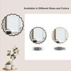Udorich Enhance Your Space with a Solid Wood Wavy Mirror,