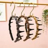 3PCS Retro High Skull Headband, Zigzag Headbands for Women, Wedding