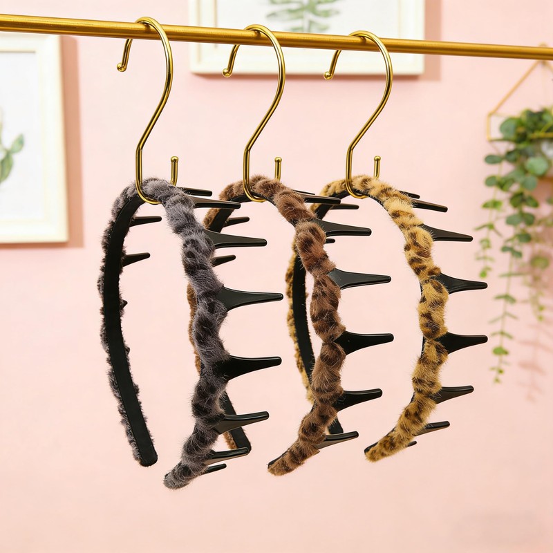 3PCS Retro High Skull Headband, Zigzag Headbands for Women, Wedding