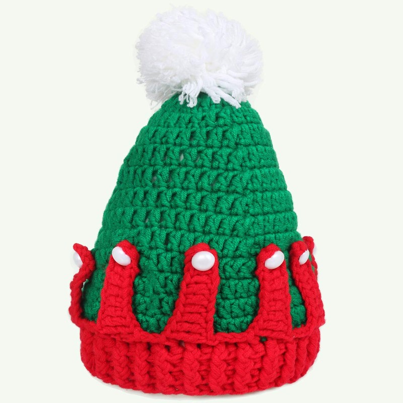 Ypser - Gorro de punto para bebé, diseño de ganchillo,