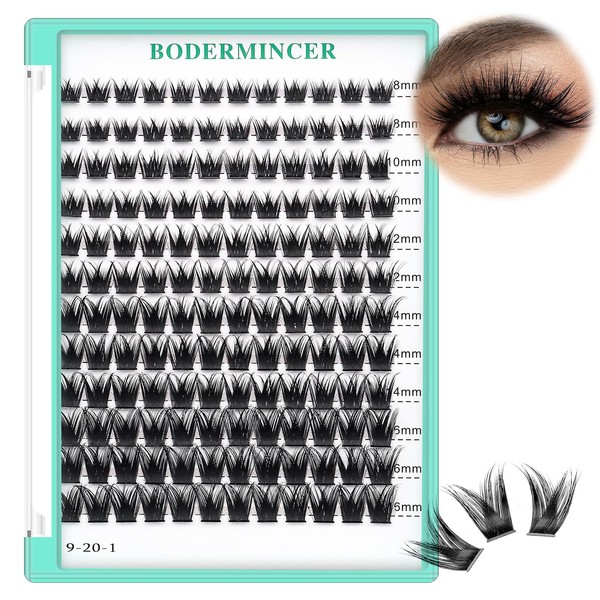 Bodermincer Bodermincer Eyelashes Clusters 10-12-14mm Mixed/12-14-16mm Mixed/14-16-18mm Mixed/16-18-20mm Mixed Nature