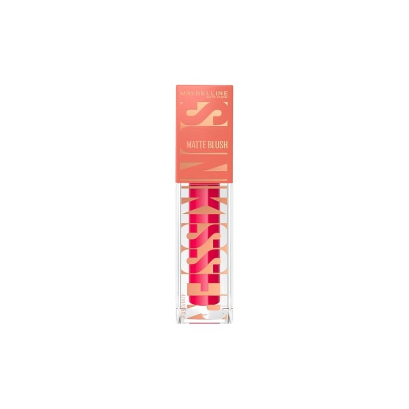 Maybelline SunKisser Rubor Líquido Mate Hot Pink Summer, Efecto Sunglow
