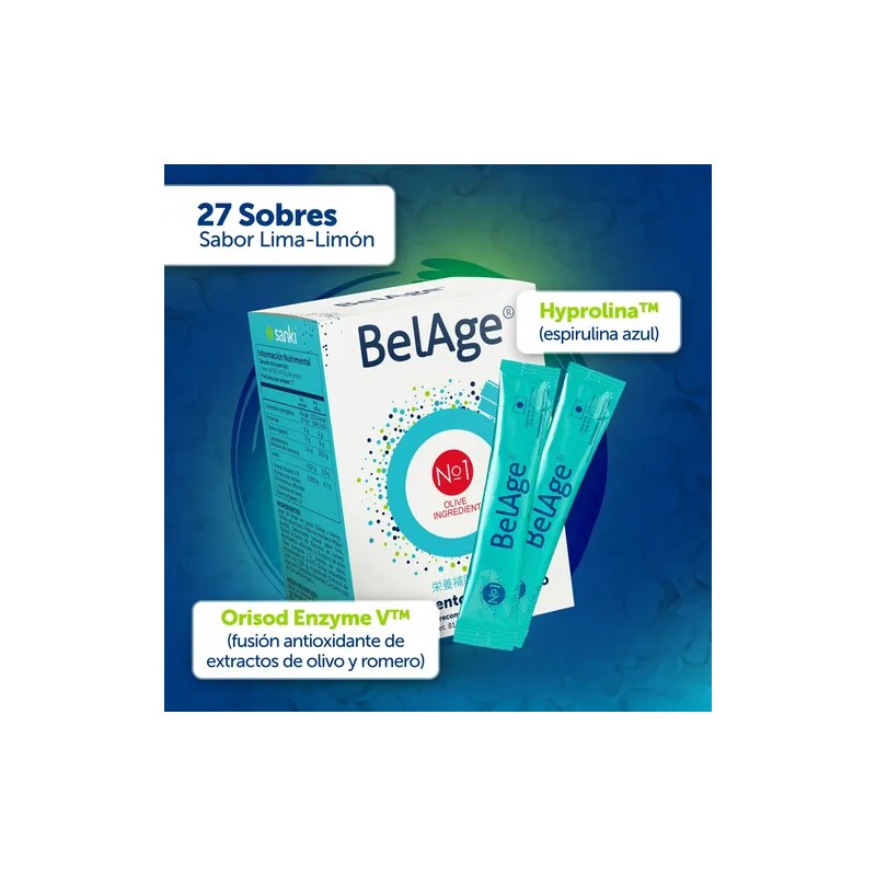 Belage Vi Sanki Postbióticos Caja C/27 Sobres Lima Limón