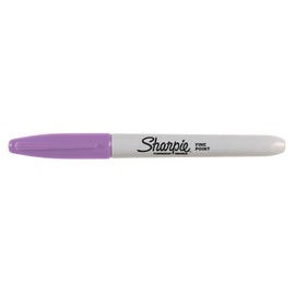 Sharpie Permanent Markers | Fine Point | Boysenberry | 12 Count