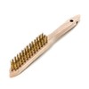 Lessmann Hand Brush 3–Row Brass Wire 107431