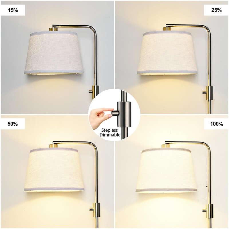 Nintiue 【Upgraded】 Dimmable Floor Lamp, 1000 Lumens LED Edison Bulb