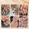 1320Pcs 3D Star Nail Charms, Gold Multi-Shapes Metallic Nail Art
