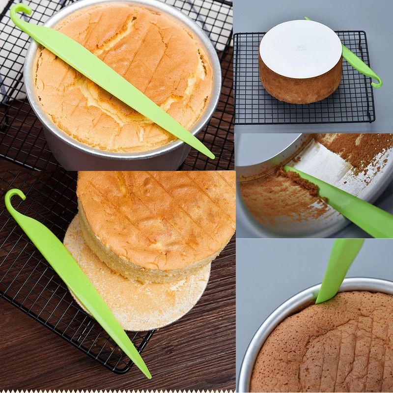 PZRT - Cuchillo para cortar tartas (plástico), diseño de fondant,