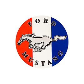 Ford Mustang Logo Vinyl Sticker - 4" Round