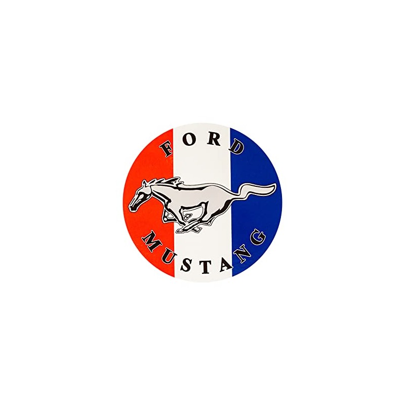Ford Mustang Logo Vinyl Sticker - 4" Round